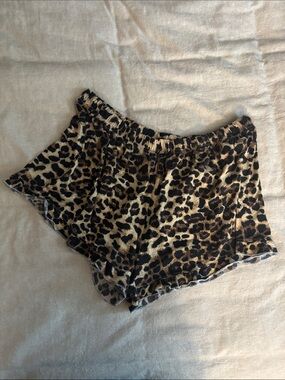 The Be Brand Leopard Print Lounge Shorts